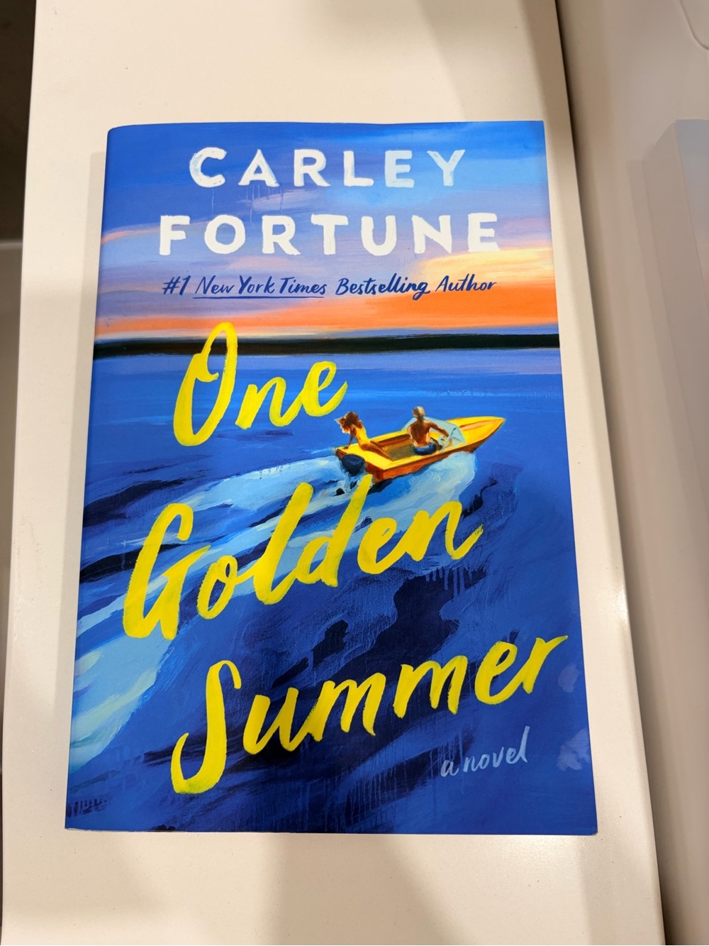 'One Golden Summer' Blue & Yellow Cover Art Print